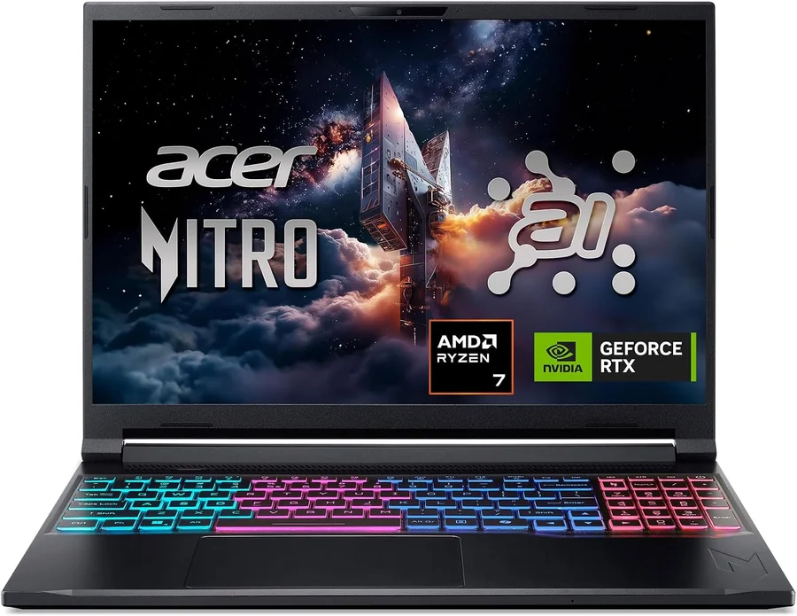Acer Nitro V 16S AI (AMD Ryzen 7 260, RTX 5060, 32GB RAM, 1TB SSD)