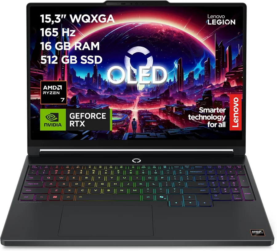 Lenovo Legion 5 Gen 11 OLED (AMD Ryzen 7 250, RTX 5050, 16GB RAM, 512GB SSD)